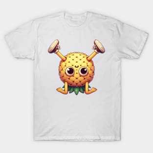 Pineapple upside down doing headstand T-Shirt